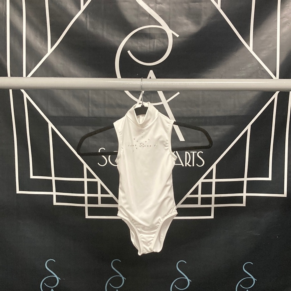 White Youth Dance leotard